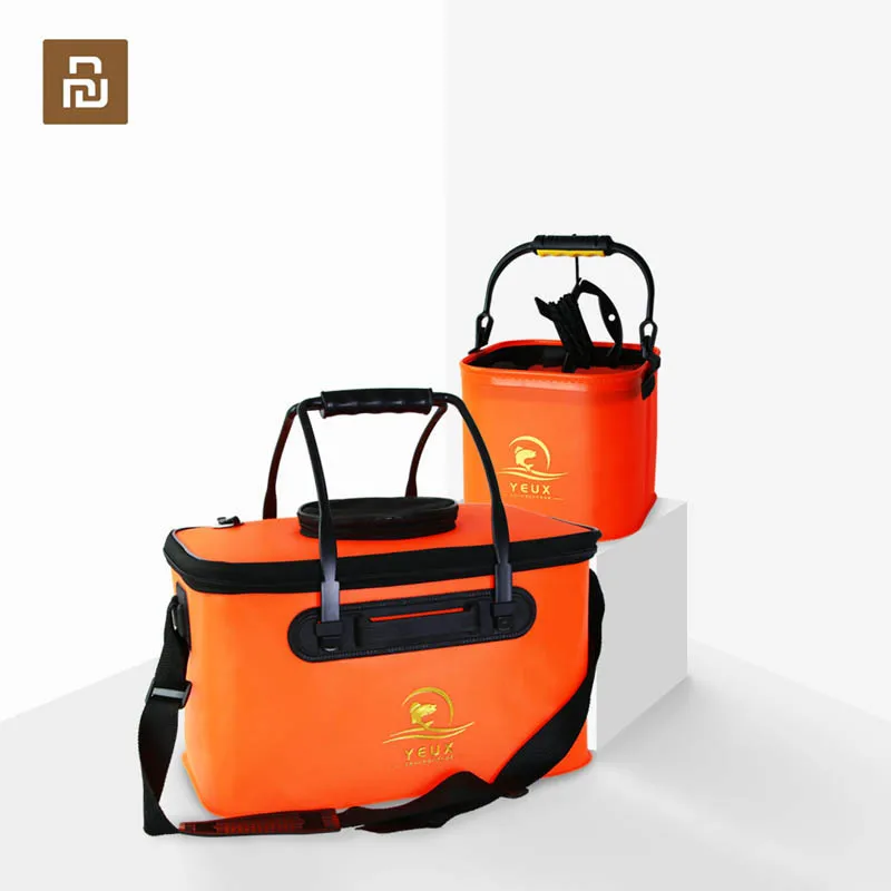 Портативное складное рыболовное ведро Youpin ящик для рыболовных снастей с ручкой