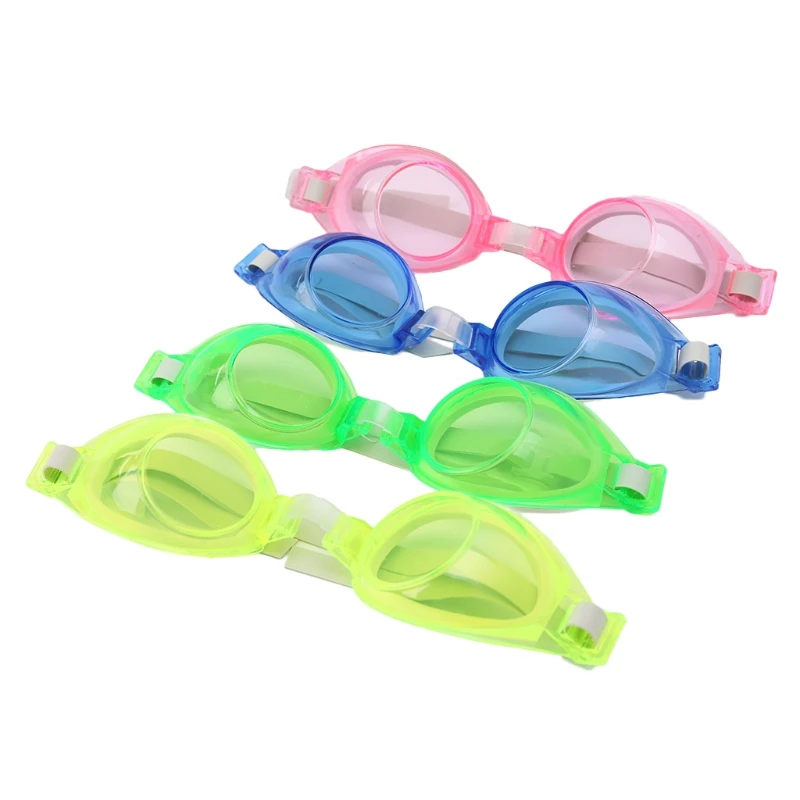 Детские силиконовые водонепроницаемые противотуманные плавательные очки для