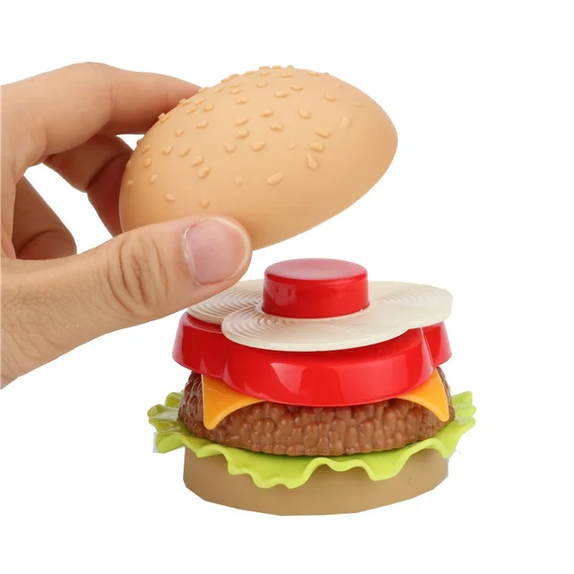 Compre Crianças brinquedos de cozinha jogar comida conjunto mainan  hambúrguer artificial pão batatas fritas comida rápida fingir jogar  brinquedos de cozinha para crianças