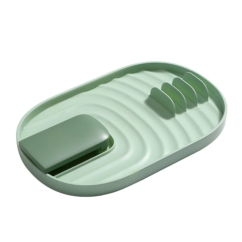 Multifunction Ladle Spoon Rest Holder Utensil Organizer Spatula Racks Pot Lid Storage Pad Kitchen Shelf Cookware | Дом и сад