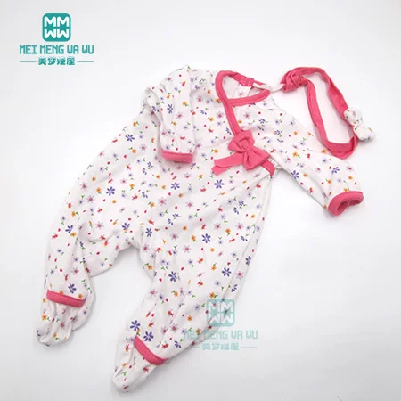 M--082 Одежда для куклы, подходит для 43 см, аксессуары для новорожденных, модные Мультяшные детские комбинезоны, одежда - Цвет: M--082