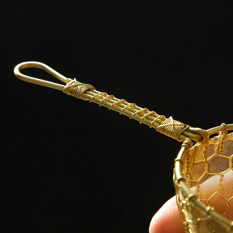 Чайный фильтр из чистой меди ручной тканый чайный протекающий воронка кунг-фу