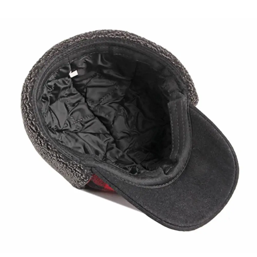 Уличная зимняя меховая шапка бомбер для защиты от холода и снега утолщенная