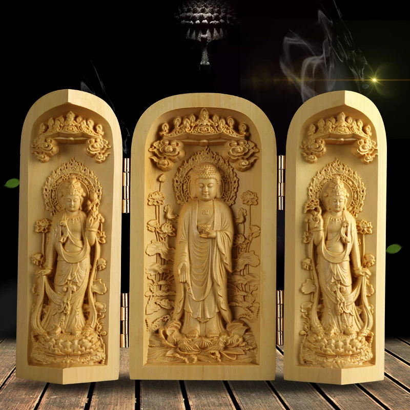 

Boxwood Sculpture Ornament Of Buddha Carving Crafts Home Decor Accessories Belief In Decoration Buda Statue Statues Sculptures