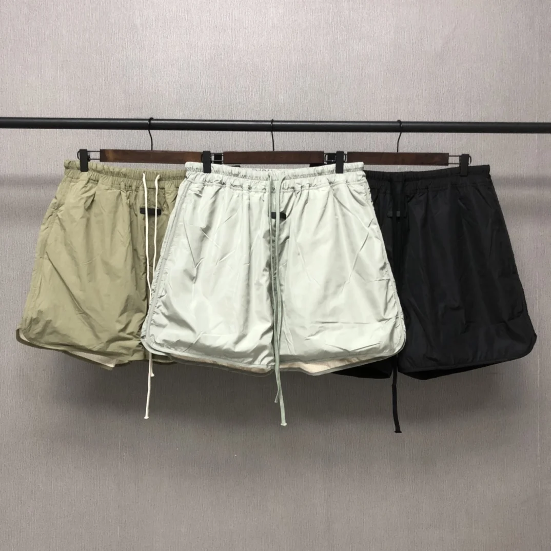 

New men's essential logo sewing men's shorts beach straps jogging gym pants dry hip-hop street casual beach shorts