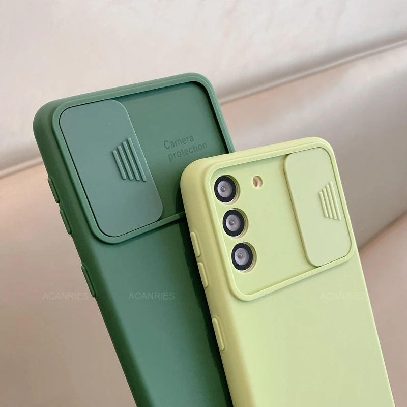 slide protect camera phone case on for xiaomi redmi note 8 8t note8 2021 note 9 pro note9 9a 9at 9c nfc liquid silicone cover free global shipping