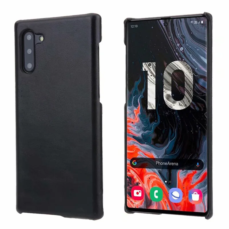 Note10+ ретро матовый чехол из натуральной кожи для телефона samsung Galaxy Note 10 9 S10 S9 Plus Note10 Простой деловой чехол