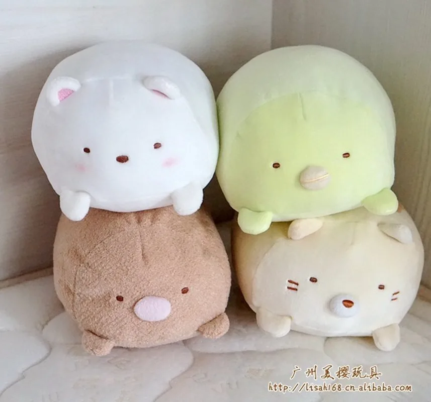 1 шт. симпатичная угловая био подушка мягкие игрушки животные медведь кот