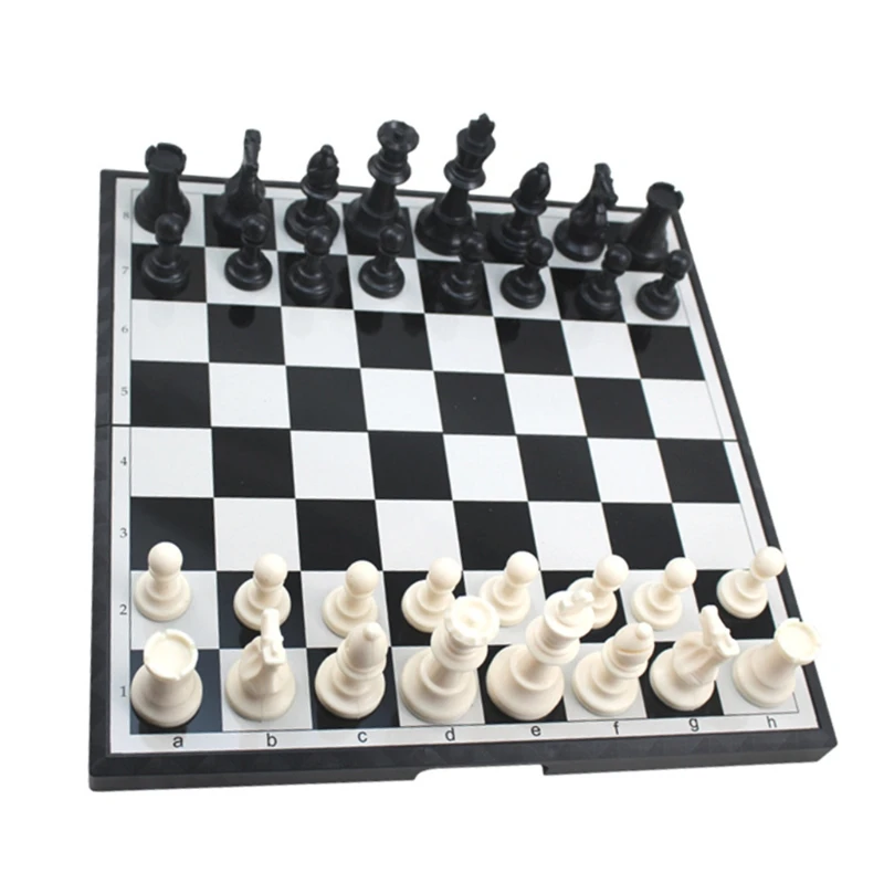 

Magnetic Travel Chess Set for Kids and Adults,Chess Pioneer b-9 Super Large Chess Suit Folding Portable Checkers
