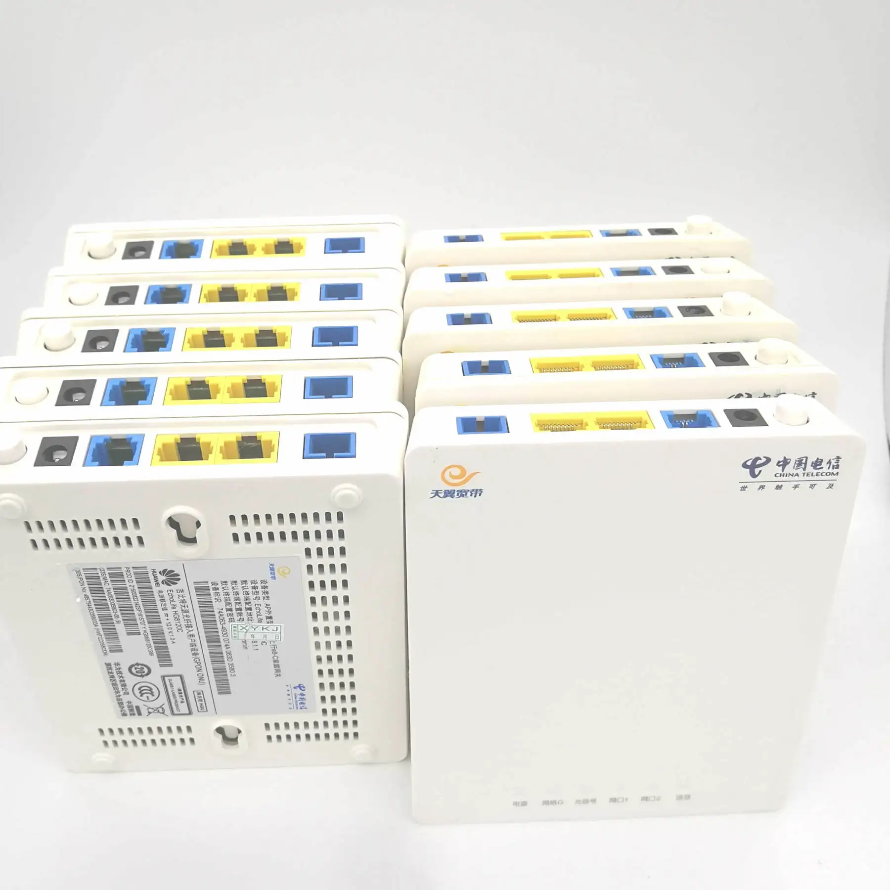 5/10 шт. б/у HG8120C 2FE GPON Терминал EPON Подержанный волоконно-оптический ONU ONT модем Gpon VIOP