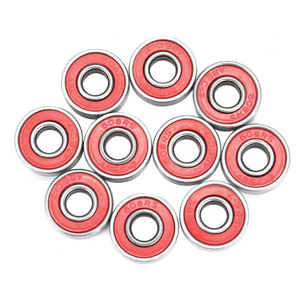 10x ABEC 7 скейтборд Лонгборд 608zz скейт роликовый Хокер колеса стальные подшипники