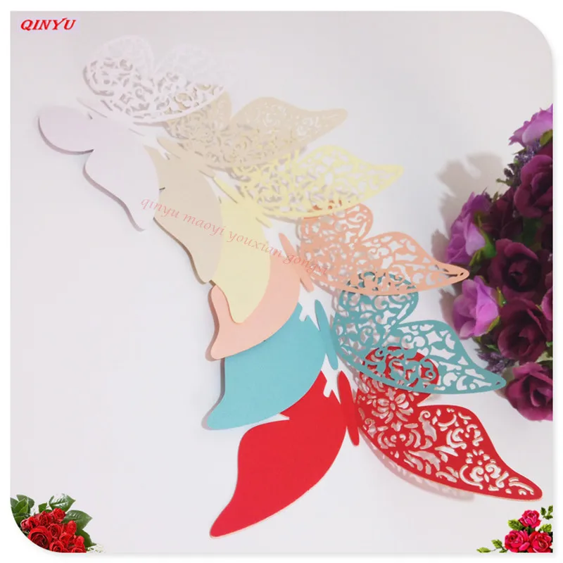 50/100 шт карточки для бокалов именная табличка сиреневого карточка чашка Бумага