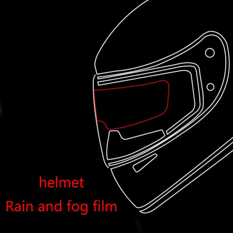

Rainproof And Fog-proof Lens Patch Motorcycle Helmet Anti-fog Film Dropshipping