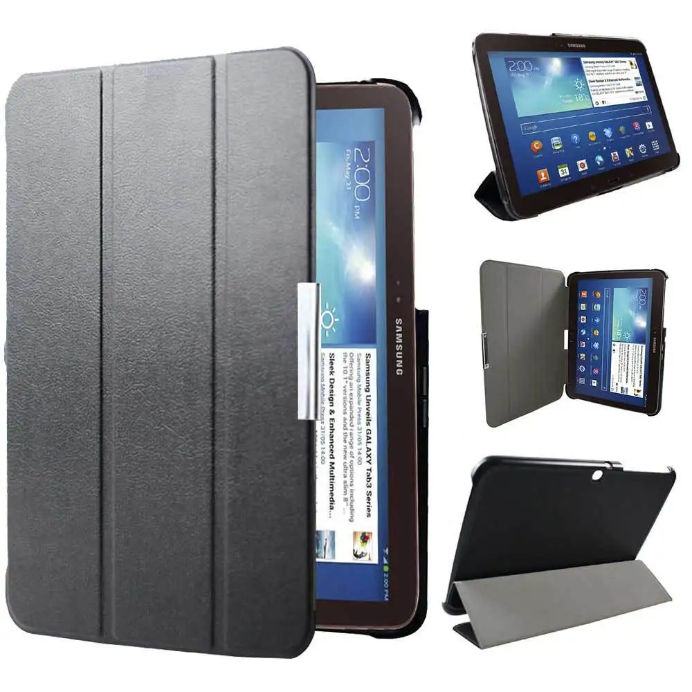 

Умный чехол для Samsung P5200, трехскладной кожаный чехол P5210 с подставкой Tab 3 10,1 дюйма