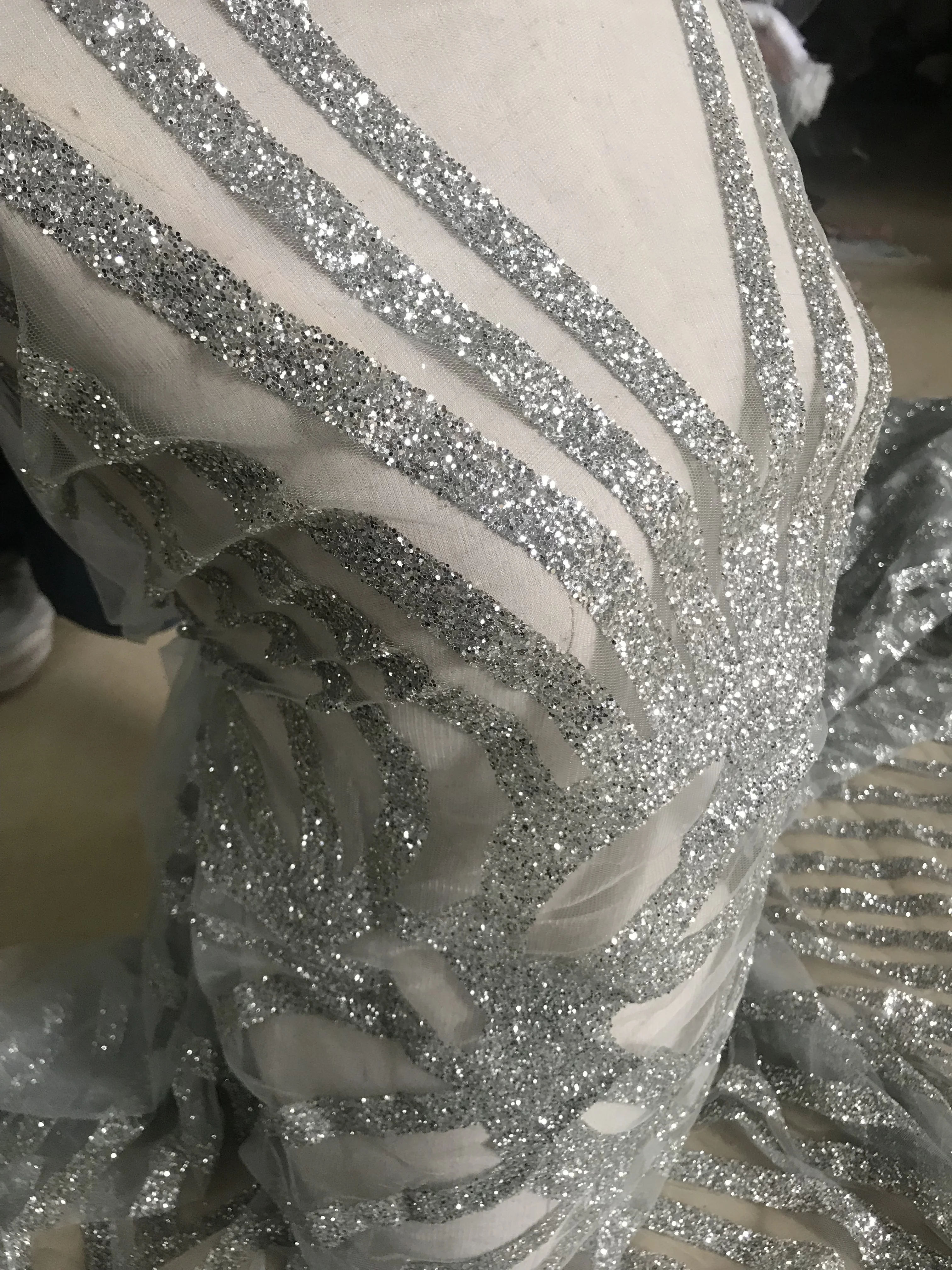 Необычные Модные блестящие кружева