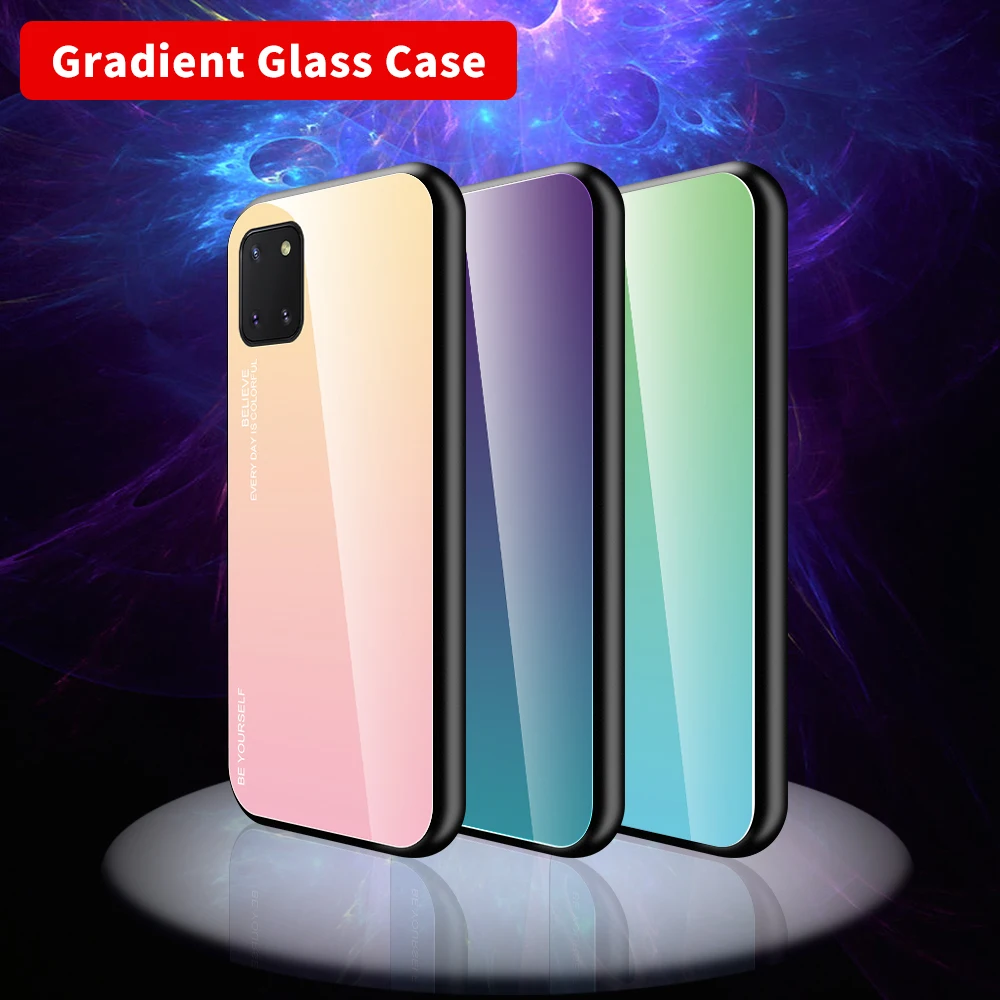 Tempered Glass Phone Case For Samsung Galaxy A51 A71 A30S A40 A50 A70 S20 Ultra S8 S9 S10 S10E Note 9 10 20 Plus Lite Cases | Мобильные
