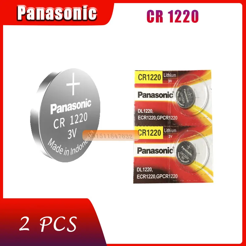 2 шт. автомобильные батарейки Panasonic CR1220 3 в | Электроника