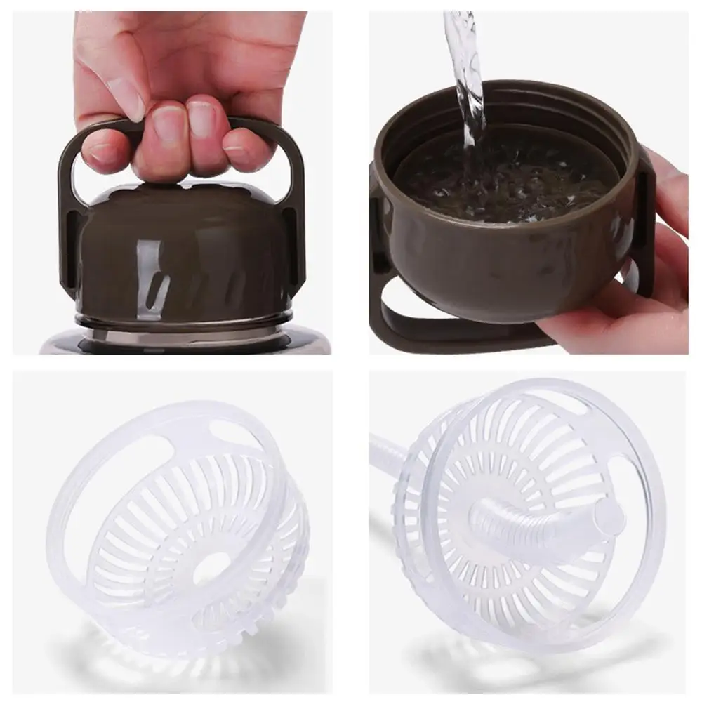 Portable Water Bottle With Straw Gym Drink BPA-Free Sport High-Capacity 1500/2000ML Kettle For Hiking Travel Cycling | Дом и сад
