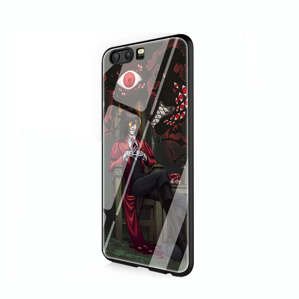 EWAU аниме Хеллсинг Алукард закаленное стекло чехол для телефона huawei mate P 10 20 30 Lite Pro Y9 Honor 8X 7A - Цвет: G12