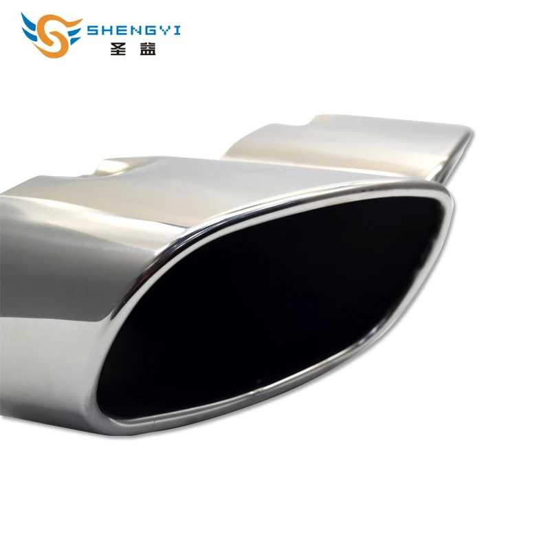 Высокое качество! Одна пара двойных наконечников для глушителя выхлопной трубы