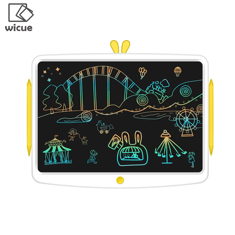 Wicue симпатичная Радужная ЖК-панель для письма 16 дюймов детская электронная