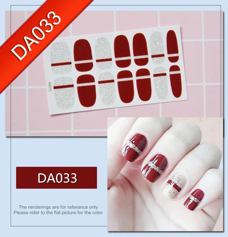14 видов искусственных наклеек для ногтей водостойкие устойчивые к поту