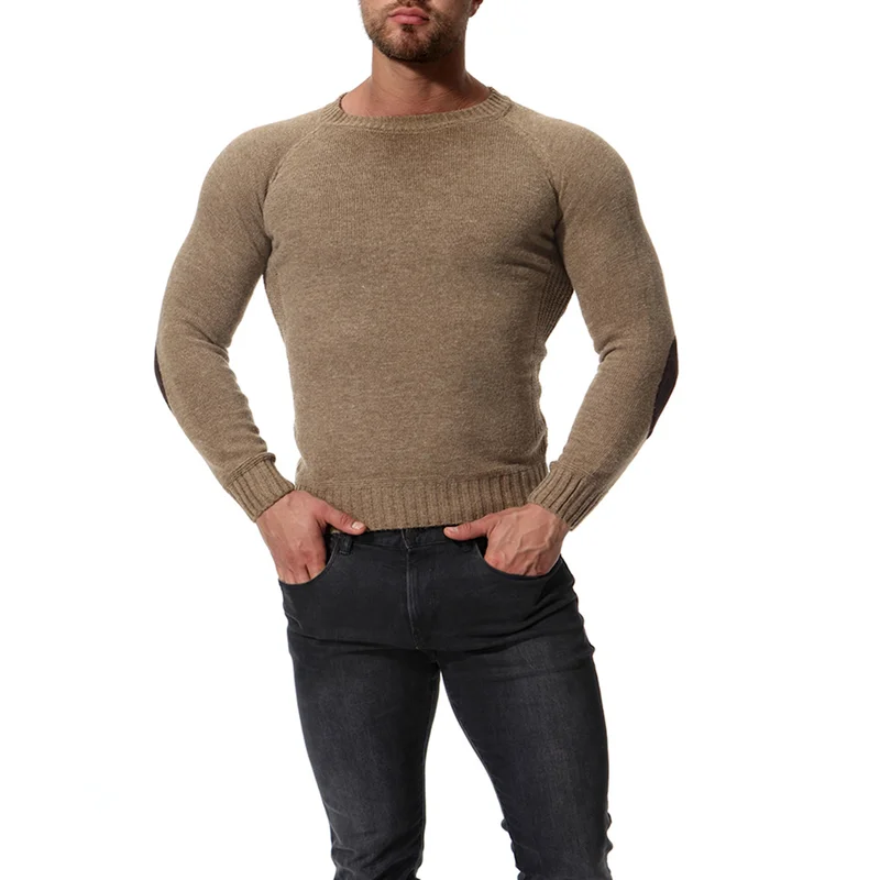 2019 взрывобезопасные модели Весна-Осень новинка мужской Однотонный свитер с