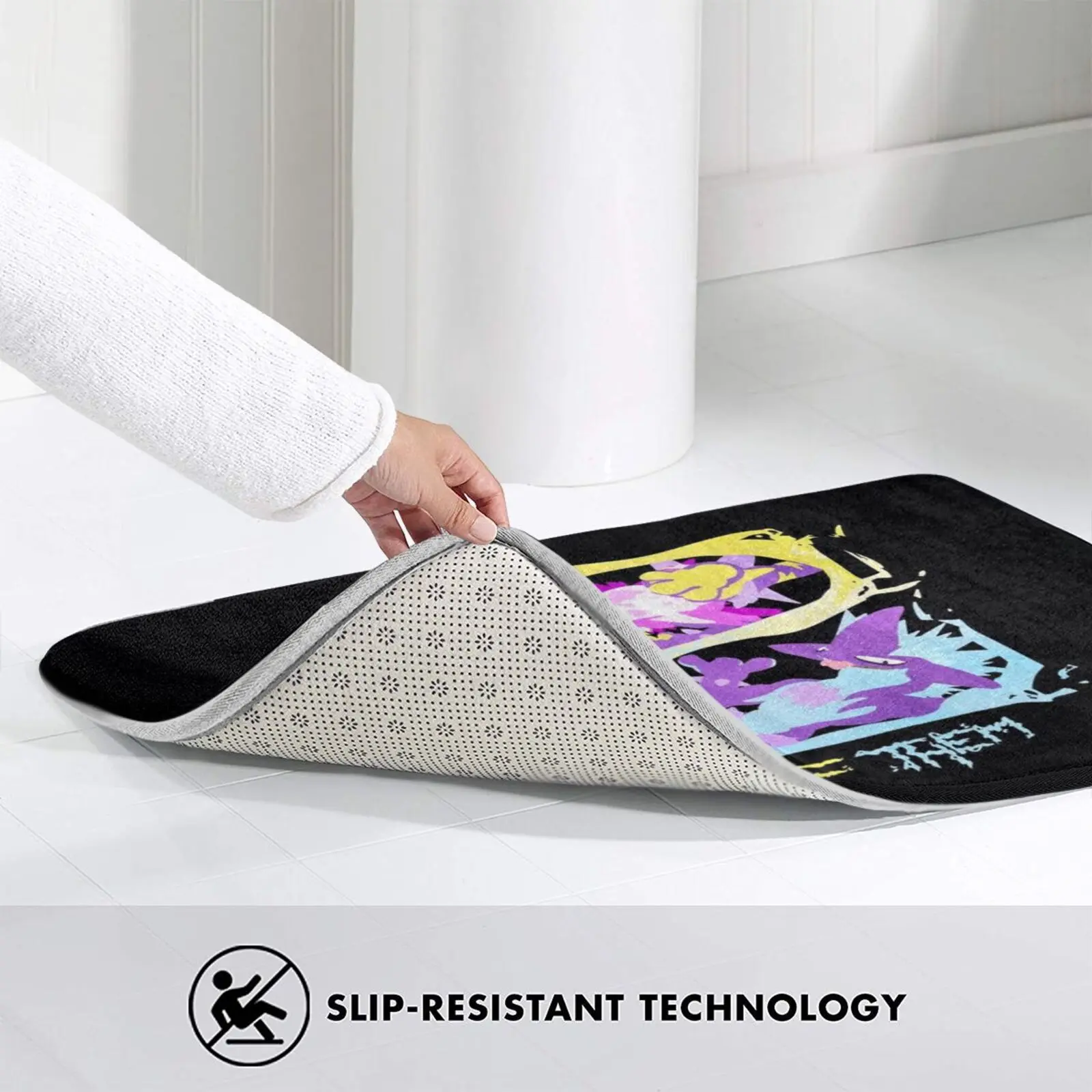 

Two Of Them - Toxtricity Band Tee Carpet Mat Rug Cushion Soft Toxtricity Toxel Pkmn Sword Shield Band Tee