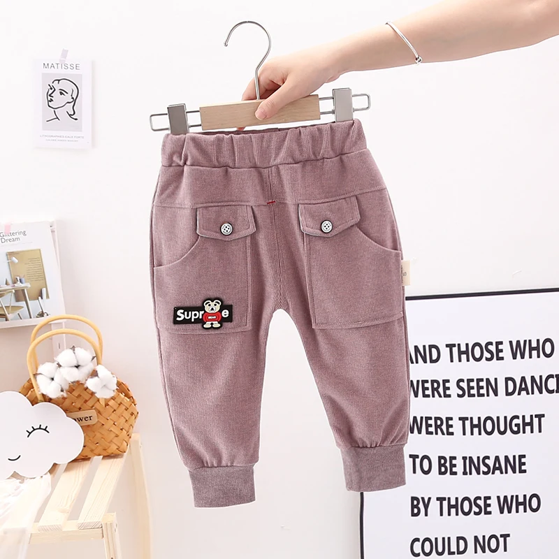 IENENS модные повседневные шаровары для мальчиков брюки одежда малышей Детские