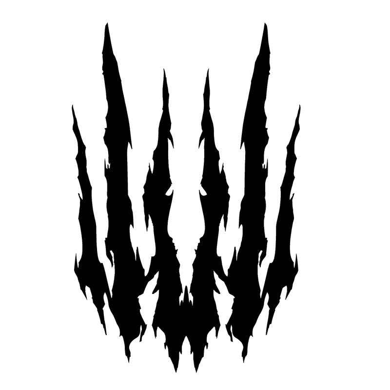 

Car Sticker Personality Monster Animal Scratch Claw Mark Car PVC Decal Graphic Car Sticker Creative Black/white, 17cm*11cm