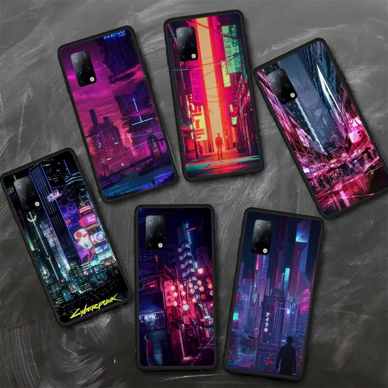

Cyberpunk Phone Case TPU For Samsung S6 S7 S8 S9 S10 plus S20 S21 S30ultrs Fundas Cover