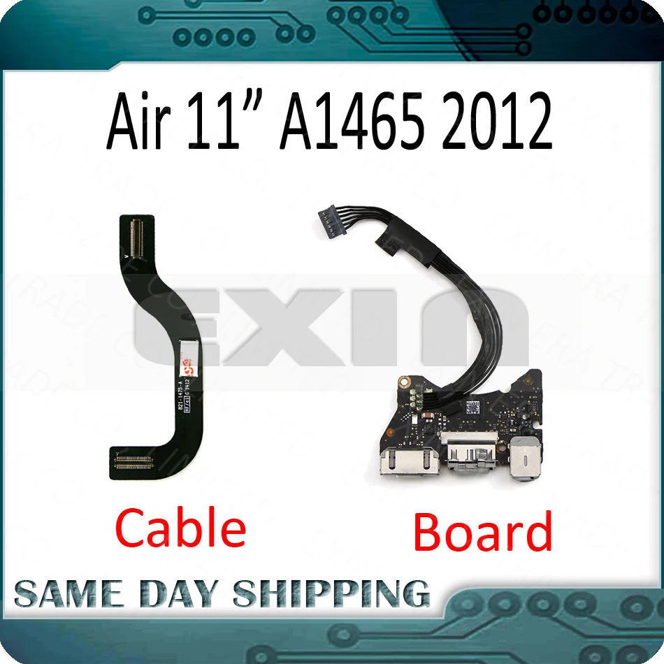 2012 год для MacBook Air 11 &quotA1465 DC Jack USB Power Audio I/O плата с кабелем 923 0118 820 3213 821 1475 A