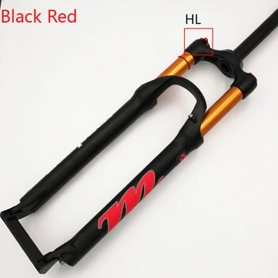 29Black Red HL Передняя вилка для горных велосипедов 26 дюймов 27,5 дюйма 29 дюймов Золотая Труба дорожная подвесная вилка амортизация воздуха передняя вилка пульт дистанционного управления и m - Цвет: 29Black Red HL