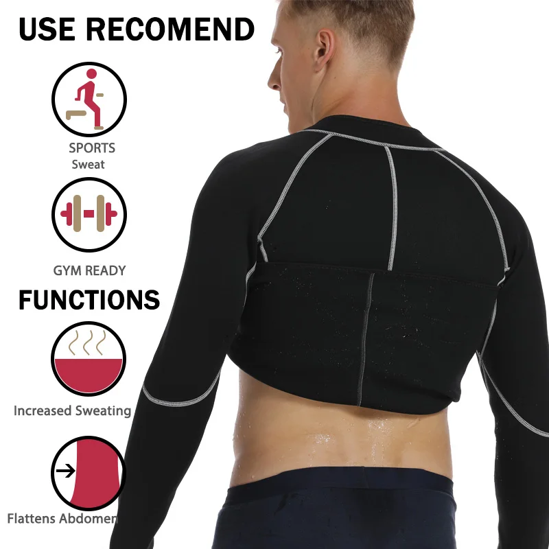 Мужской утягивающий корсет для талии жилет похудения неопреновый тела молния