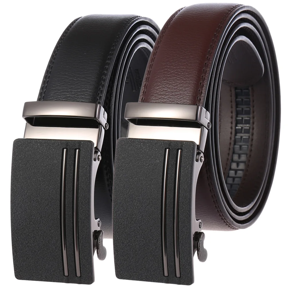Male Designer Automatic Buckle Cowhide Leather Men's Belt Famous Brand Belt Luxury Belts Men Ceinture Homme belt LY236-7799-1