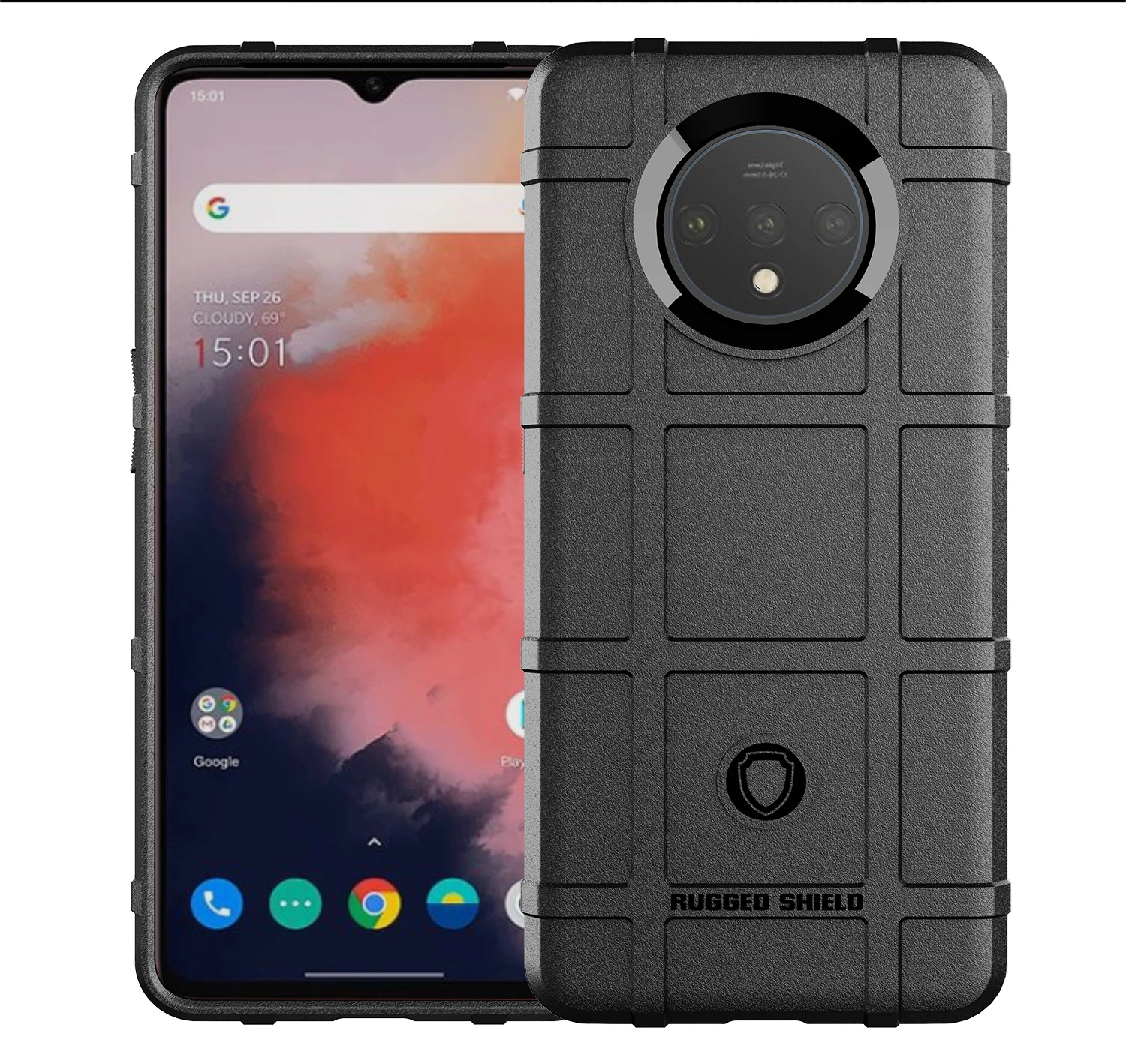 Противоударный чехол для Oneplus One Plus 1 + 7T защита от царапин углеродное волокно