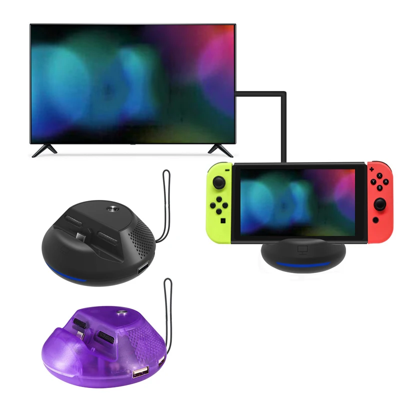 Циркулярное охлаждение портативный HDMI основание конвертера типа C ТВ док станция