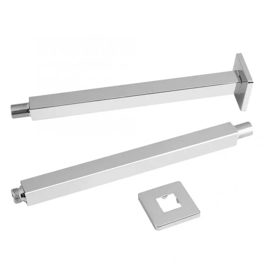 Кронштейн для душа 11 8 дюйма с фланцем хромированная квадратная настенная