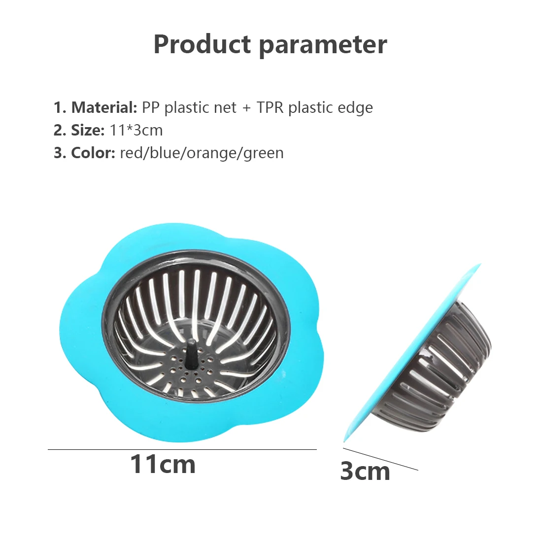 

New Hot Flower Shaped Silicone TPR Kitchen Sink Strainer Bathroom Shower Drain Sink Drains Cover sink colander Sewer Hair Filter