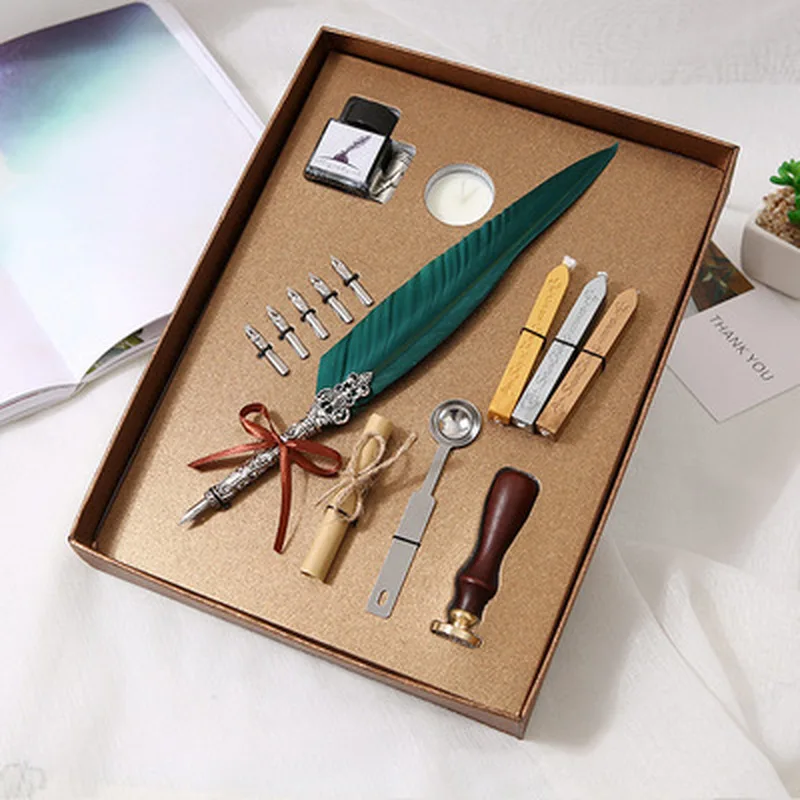 Перьевая ручка Набор Новинка чернильная Канцелярия для учеников наконечников