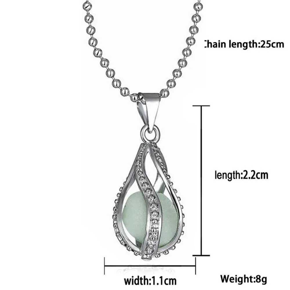 Лидер продаж женское ожерелье с кулоном светящаяся в темноте цепочка светящееся