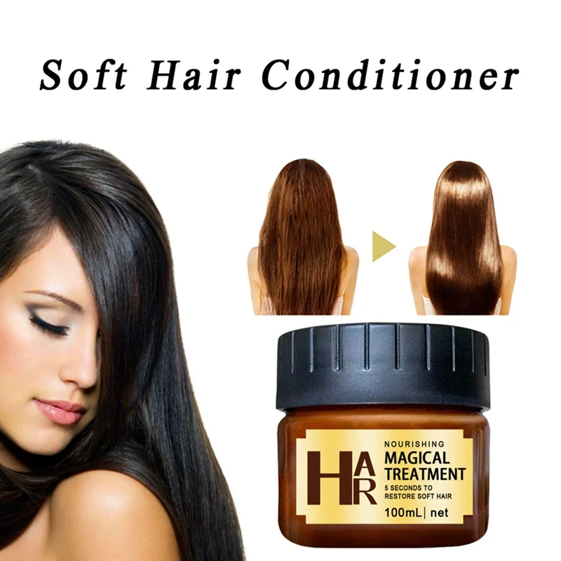 100ML Hair Treatmen Straightening Repair Care Mask Smoothing Treatment Shiny Conditioners Product | Красота и здоровье
