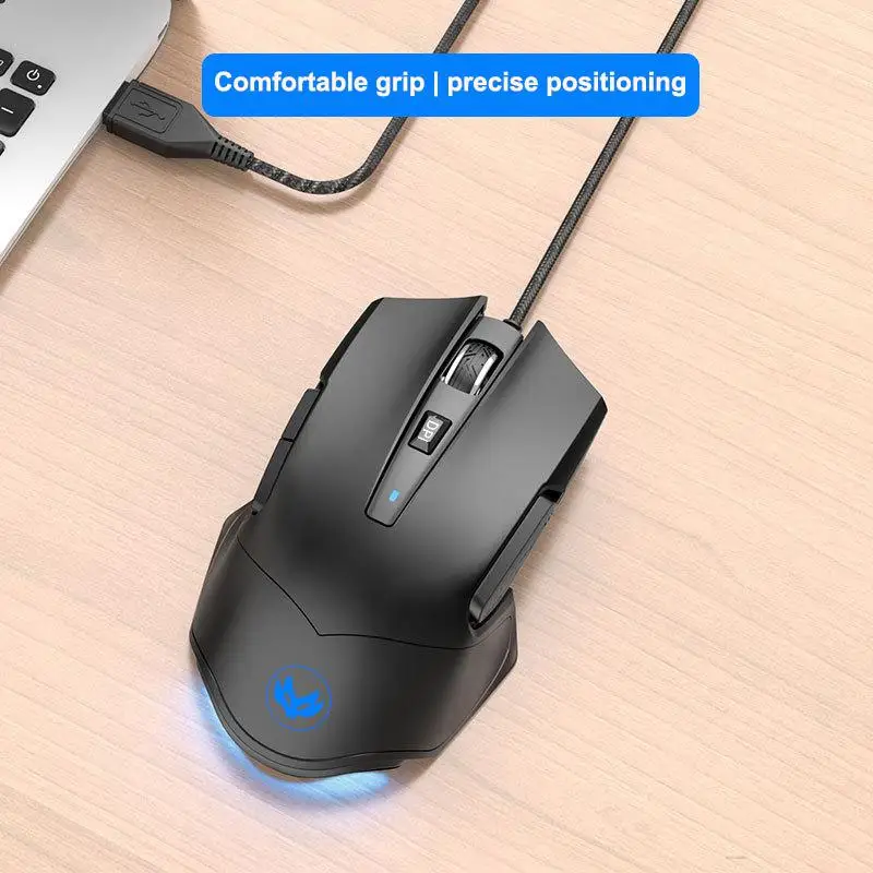 

Mute Wired Mouse USB Silent Ergonomic Mouse Anti-slip 3200 DPI Optical Mouse E-sport Gamer Noiseless Mice for Notebook Laptop PC