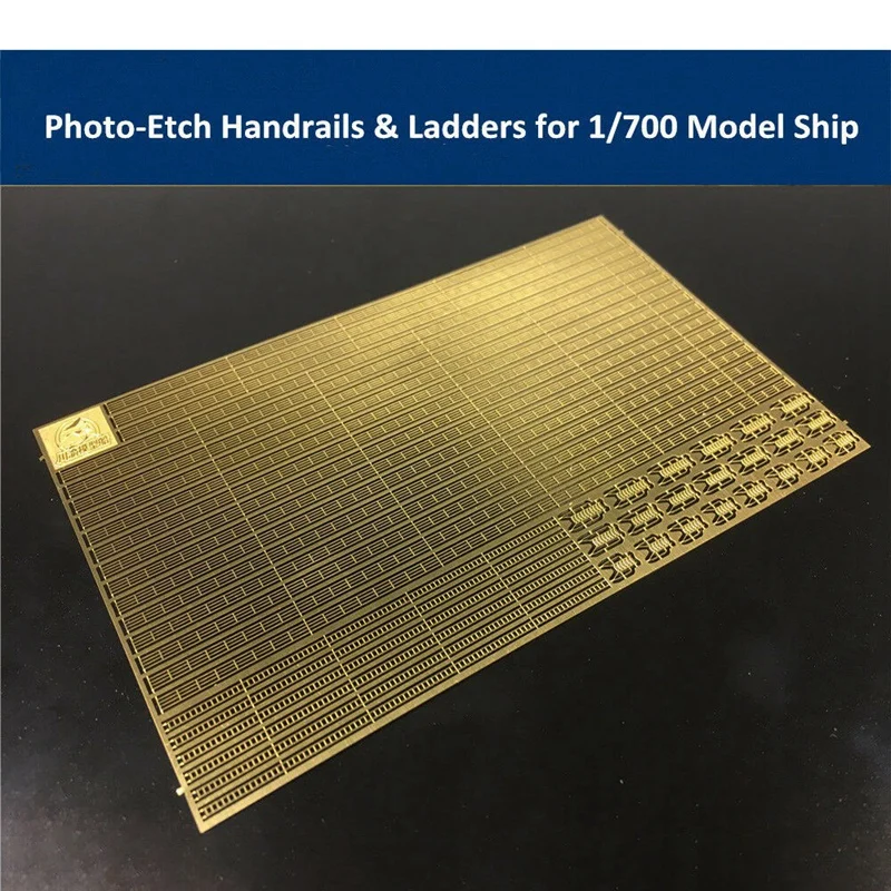 Hot Photo-Etched PE Handrail &amp Ladder for 1/700 Model Ship CYPE005 Universal Railing Escalator |