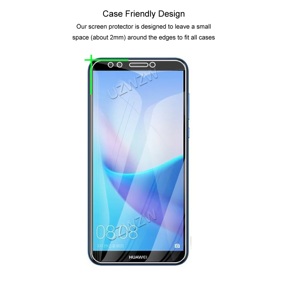 Закаленное стекло для Honor 7C Pro/7C протекторы экрана защитная пленка HD Clear 0 3 мм