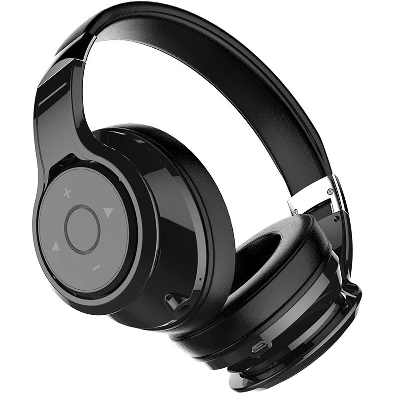 ZEALOT B22 Накладные наушники, сильные басы, беспроводные Bluetooth наушники, стерео гарнитура AUX с микрофоном - Цвет: Black