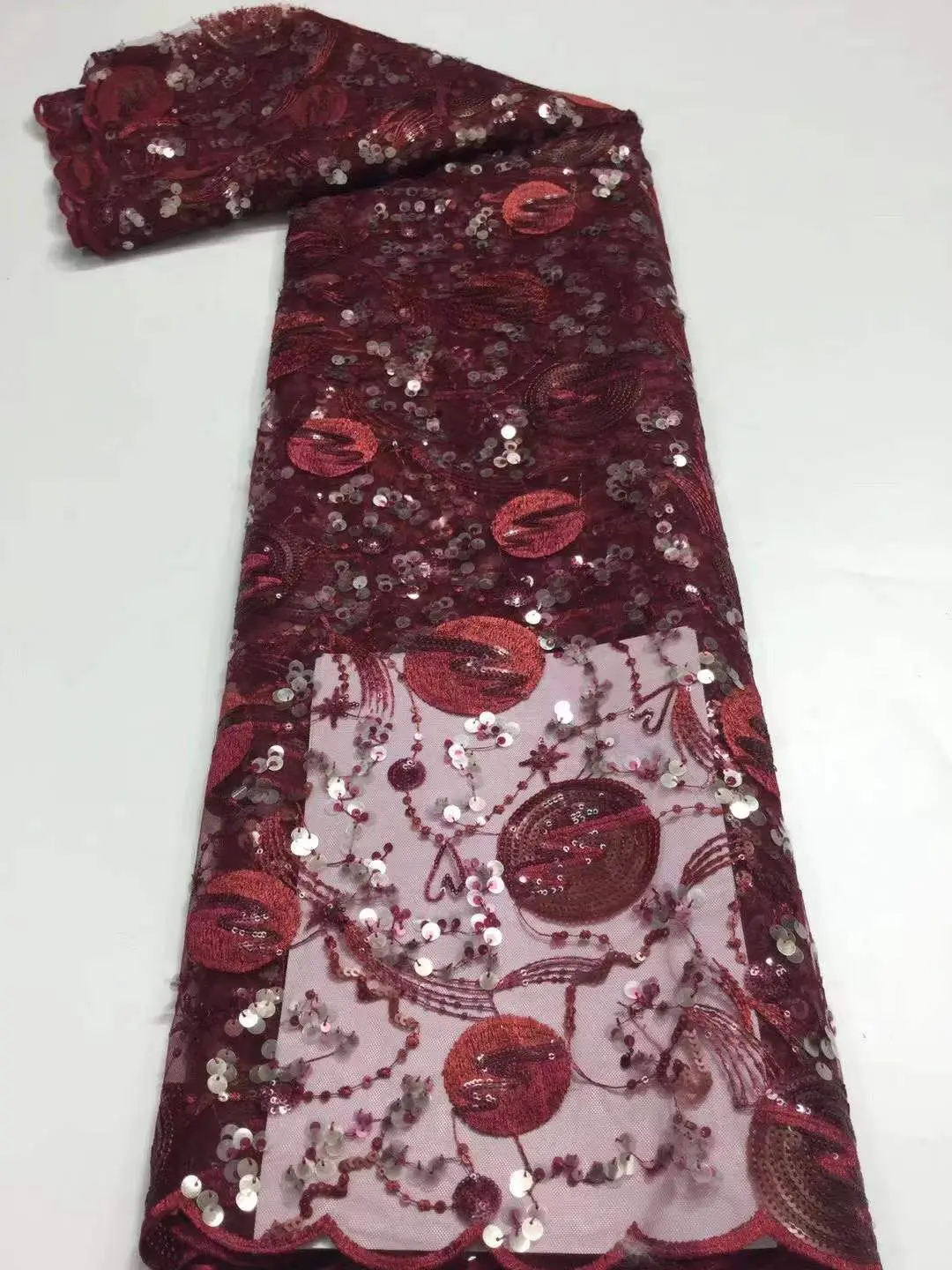 Роскошные бусины кружевная ткань ручной работы французское свадебное платье