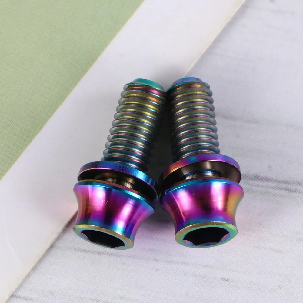 2 шт. винты из титанового сплава для рамы велосипеда|Дверные зажимы нержавеющей