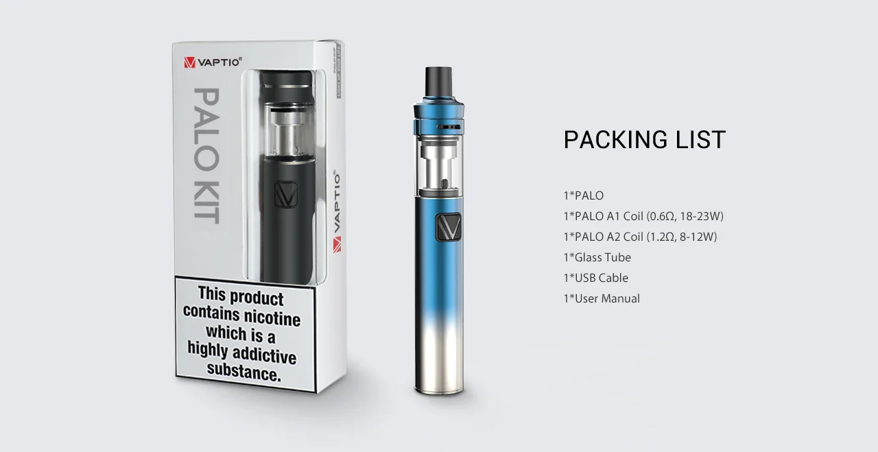 Vaptio Palo Kit& Fusion 50 Вт набор Vape ручка и vape мини мод электронная сигарета