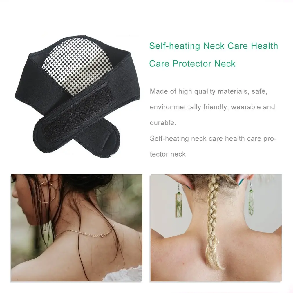 Универсальная САМОНАГРЕВАЮЩАЯСЯ магнитная терапия защита шеи наклейка на шею